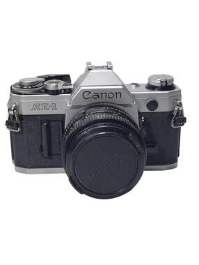 Canon AE-1 35mm SLR Film Camera W/ 50mm FD Film Tested & Working Great!